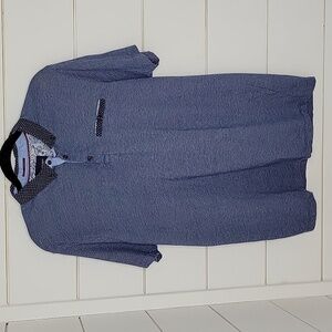 Cactus Man blue 100% cotton polo